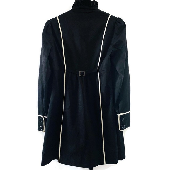 !Sold! Betsey Johnson Black Jacket Blazer Silk - Picture 2 of 8